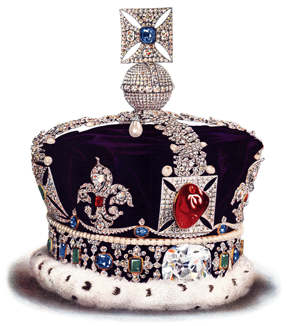 The front of the British Imperial State Crown.
