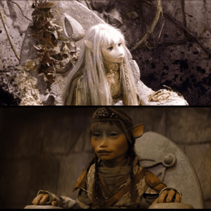 Notice the three petal flower on the thrown behind Kira (from movie). The logo was different from the prequel. (on bottom photo).