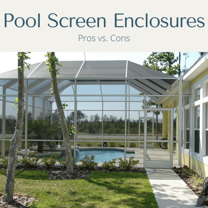 benefits and disadvantages of swimming pool screen