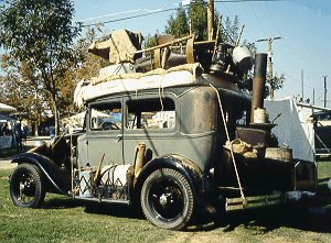 Everything you owned was on, in this car. No money, hungry, bound for California. The land of milk and honey...