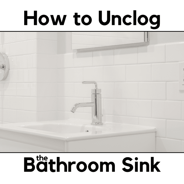 Unclog the drain in your sink in a few simple steps.