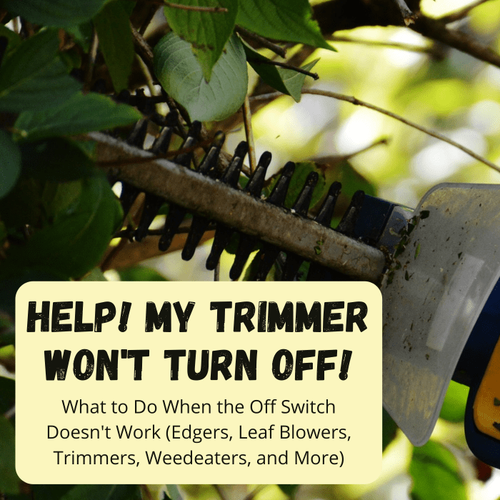 Follow these steps to turn off any small, gas-powered device when the off/kill switch doesn't work.