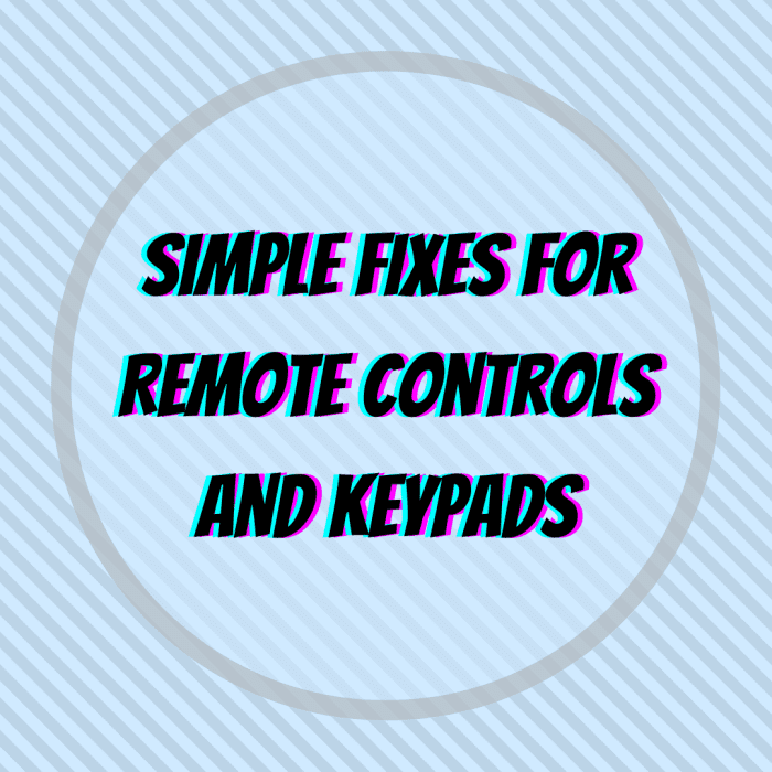 Learn how to fix your remote control and/or keyboard pad with aluminum foil, conductive silver ink, and replacement rubber pads