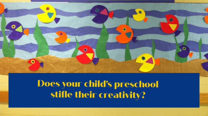 Preschool craft projects look great on bulletin boards but do nothing to stimulate a child's imagination and initiative.