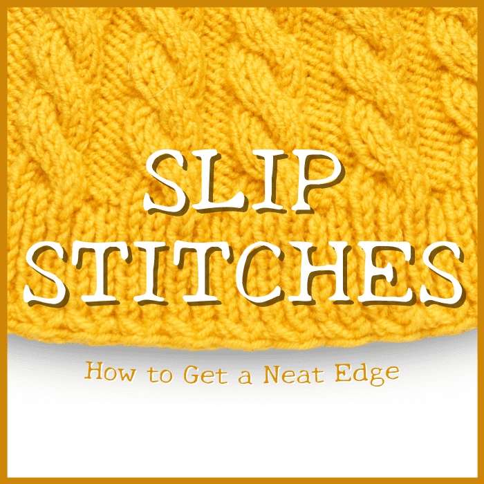 Want to create a neater edge when knitting? Learn why it's important to slip stitch the first or last stitch of each row.