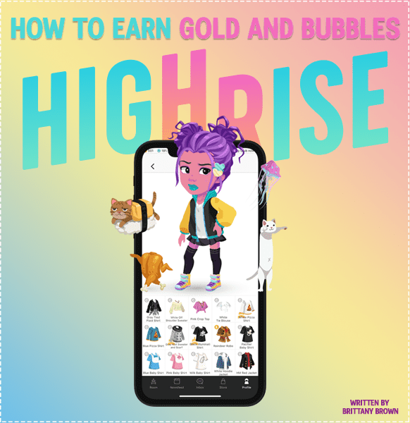 How to Earn Gold and Bubbles on "Highrise" Virtual Metaverse LevelSkip