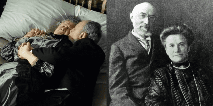 “Isidor wrapped his arms around her. Then, a great wave came over the port side of the ship and swept them both into the sea. That was the last time they were seen alive.”