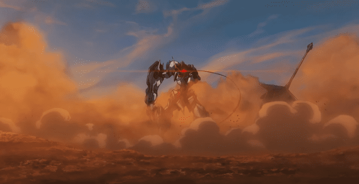 Courtesy of Sunrise Entertainment. While most Gundam series use the robots as asthetic and appeal, the Gundam Barbatos belonging to Mikazuki is named after a demon, embodying the brutality theme of the series with its close quarter, merciless combat