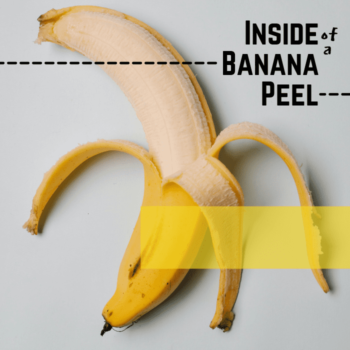 The inside of a banana skin is your goal colour.