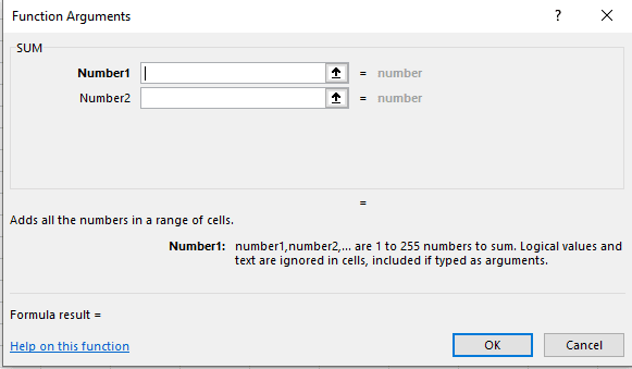 In the above functional arguments window, you can add up to 255 different numbers until a memory constant keeps you from adding more.