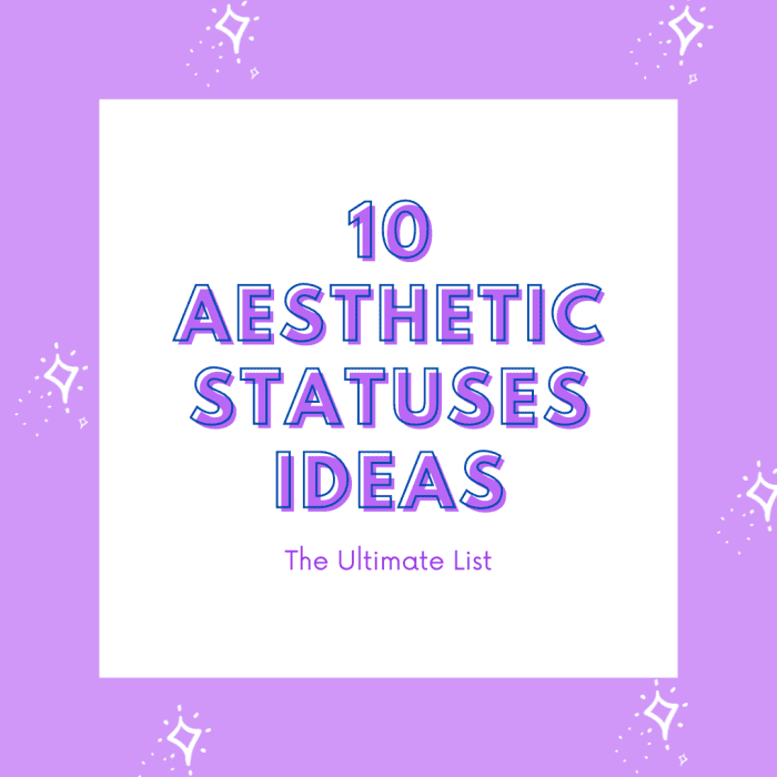 10 Aesthetic Status Ideas and Inspiration: The Ultimate List - TurboFuture