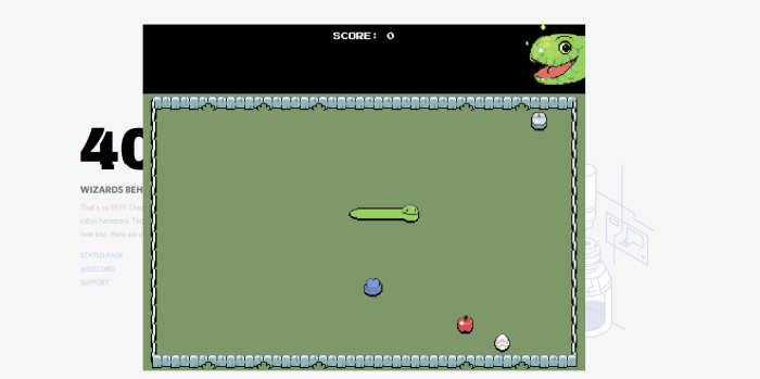 Discord's snake game in action!