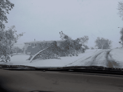 Nasty blizzards can occur as late as April as this one did on April 30, 2011 in Watford City.