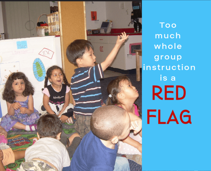 Whole group instruction gets overused when the student to teacher ratio is too high.