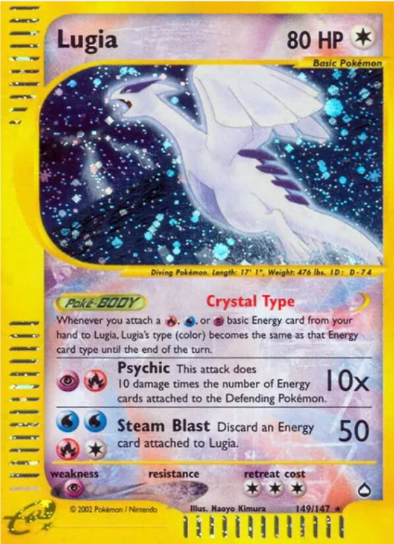 Pok mon TCG 5 Of The Rarest And Most Valuable Lugia Cards HobbyLark