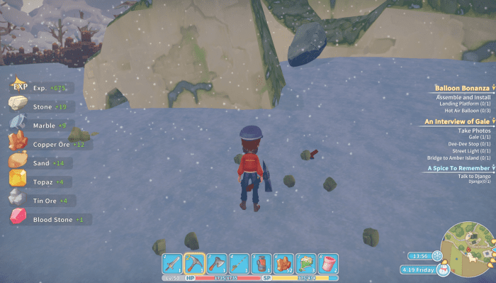 As you can see from the screenshot, even just a few quarry stones can pay off with a wide array of useful resources.