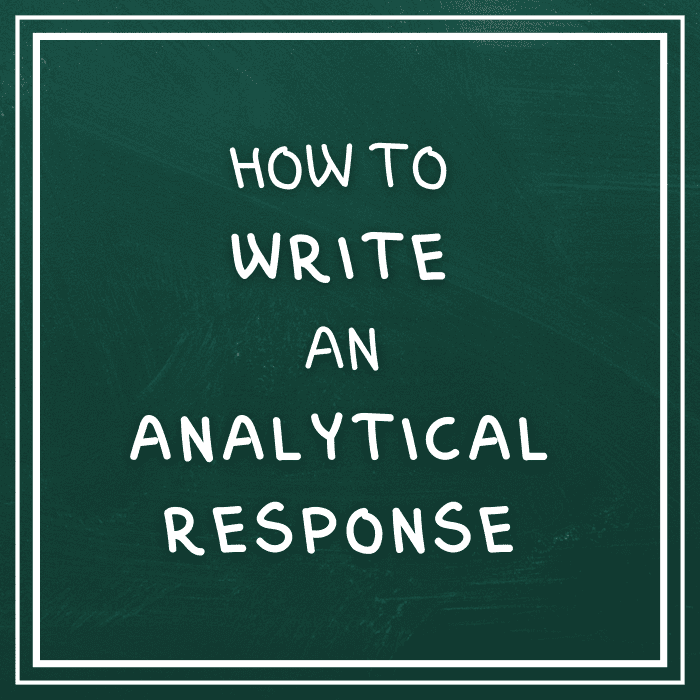 what is a analysis response essay