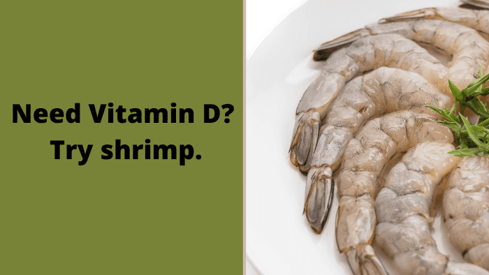 does shrimp have vitamin d