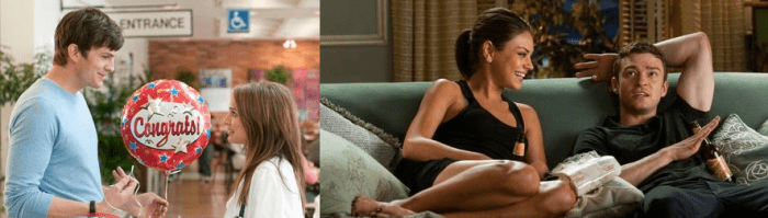 Ashton Kutcher & Natalie Portman in 'No Strings Attached' vs Mila Kunis & Justin Timberlake in 'Friends With Benefits'