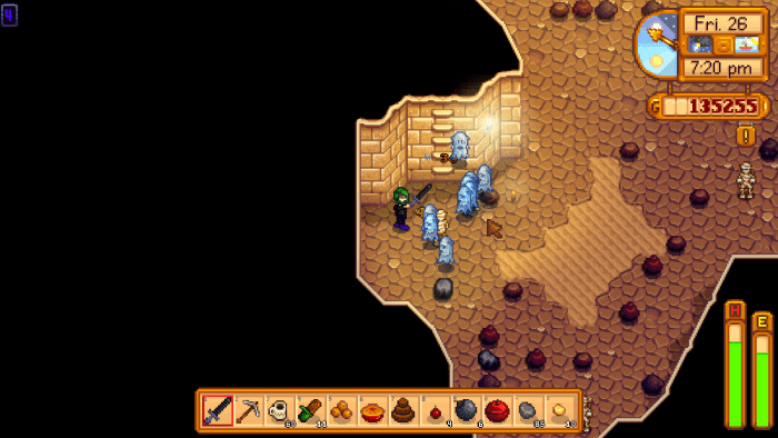 There's a reason I do my ectoplasm hunting in Skull Cavern - sometimes having the game wanting to murder you actually works out in your favor!