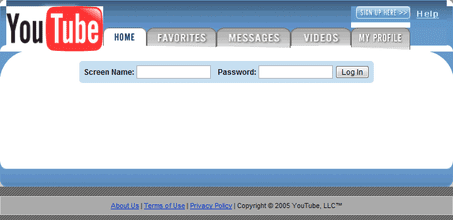 Estimated portrayal of the site as it seemed a couple of months after its send off (documented by the Wayback Machine).