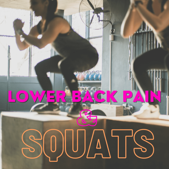 Exercise Problems 101 Lower Back Pain From Squats YouMeMindBody