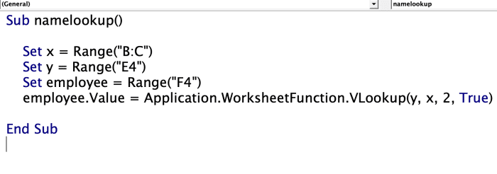 While using variables in this second example may seem a lot more complex to some people, it will be a reality once you start using VBA code more.