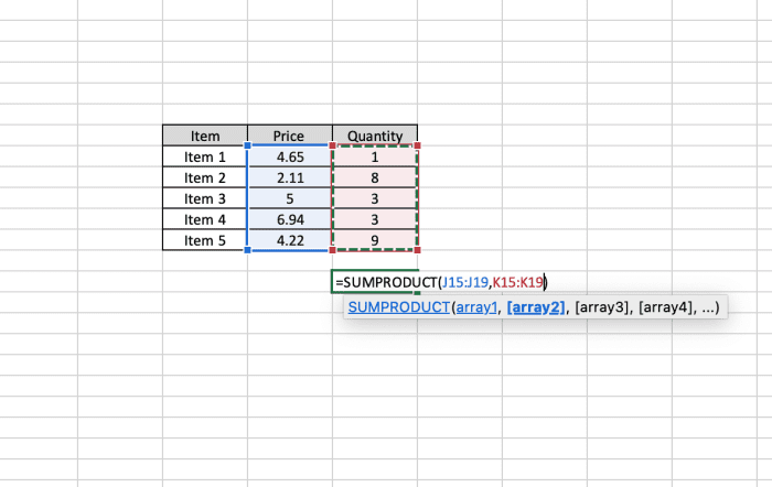 How to Use the SUMPRODUCT Function in Excel - TurboFuture