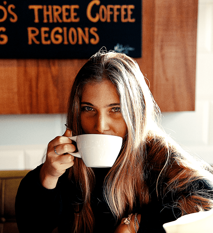 Caffeine dries you out and constricts your throat muscles, which puts unnecessary stress on your vocal cords.