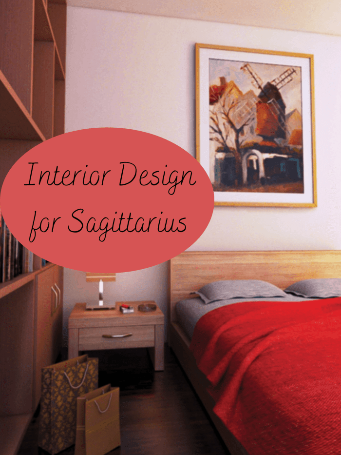 Sagittarius is one of the fire elements of Western astrology. For any interior design template based around fire, you want to focus on warm colors, yang energy, diverse arrangements, and pointed objects.