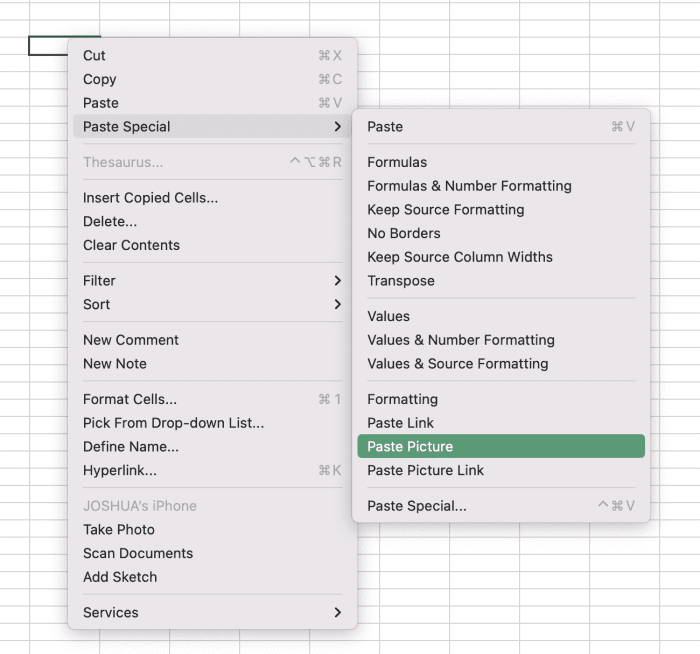 Snip a Range to Clipboard With a Macro Button in Excel for Mac