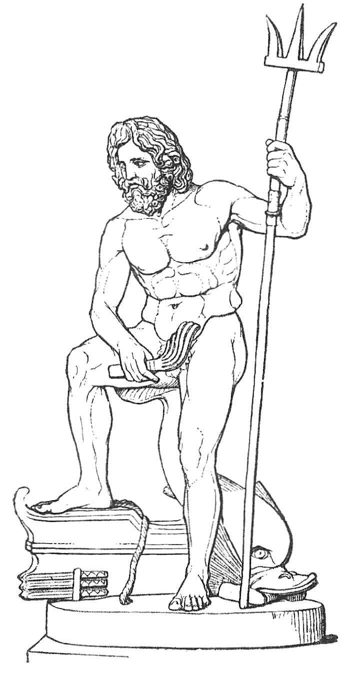 Posiden is closely related to his famous trident.
