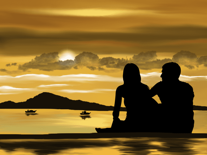 No relationship is an entirely easy ride, but it's two imperfect people who can merely try to make of it the best they can.