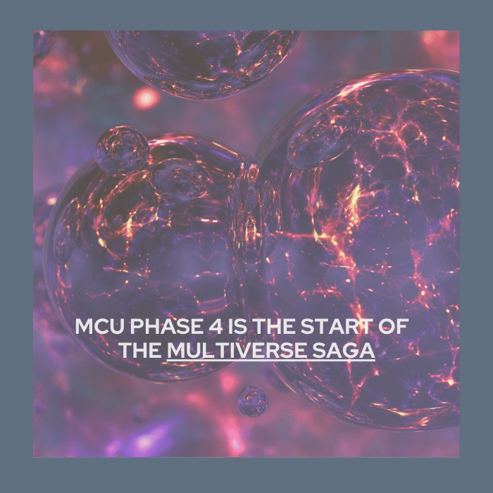 MCU Phase 4 consisted of films that started with the Black Widow movie and Disney+ T.V. series that started with Wandavision. phase 4 is the start of the multiverse saga.