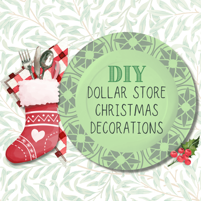 Learn how to use dollar store supplies to create wonderful Christmas décor for your home, like these mini stocking silverware holders!