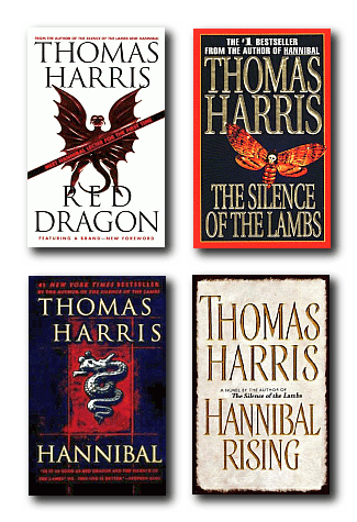 Cover for the Thomas Harris novels featuring Hannibal Lecter.