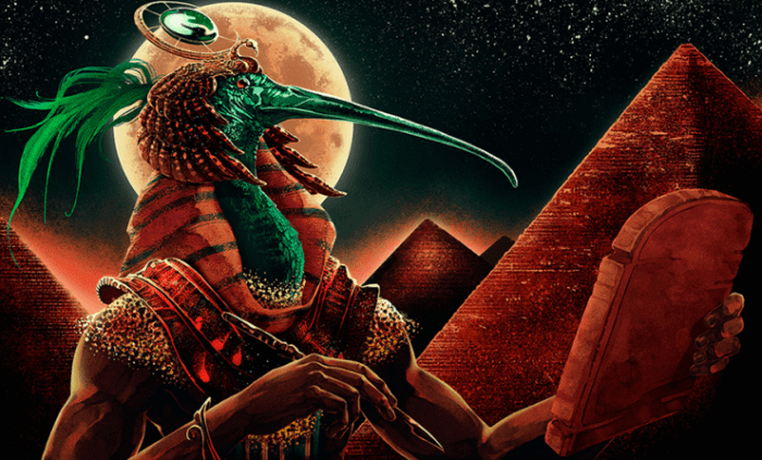 The Ancient Egyptians believed that knowledge of opiates was gifted to them by Thoth, the god of writing, magick, wisdom, and the moon.