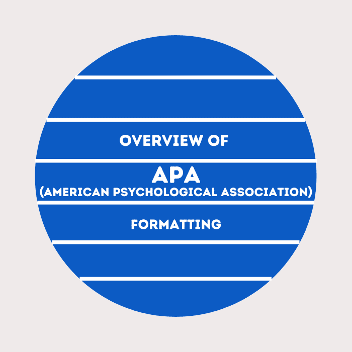 An overview of APA format including information on your abstract, cover page, and page composition.