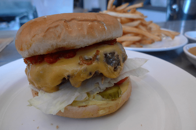 Not a Big Mac (TM). A diner in my area advertised with a photo similar to this, but with two patties instead of one. placed together without a center bun.