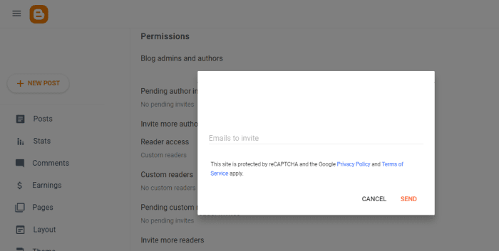 The "Invite more readers" feature allows you to add the recipient to your blog's allowlist once they approve your invitation.
