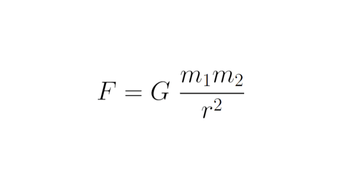 experimental gravity formula