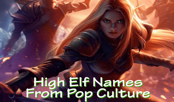 100 High Elf Names HobbyLark   High Elf Names For High Elves 