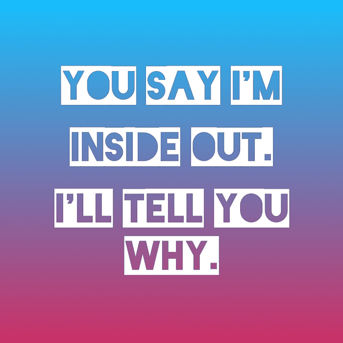 You Say I'm Inside Out, I'll Tell You Why. - HubPages