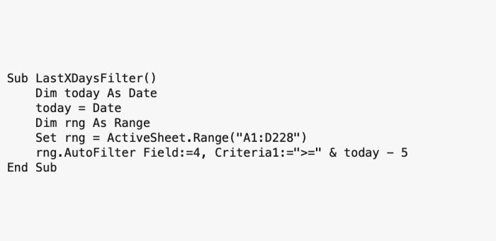 Excel Visual Basic Code Examples That Filter Data - HubPages