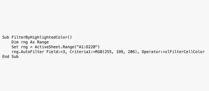 Excel Visual Basic Code Examples That Filter Data - HubPages
