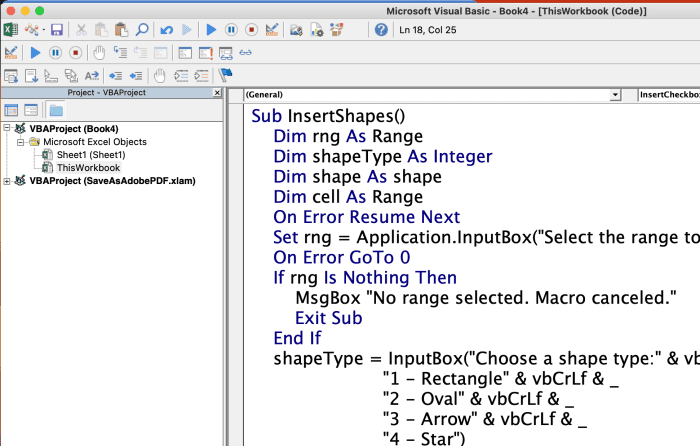 Use VBA To Insert Shapes In Excel - TurboFuture