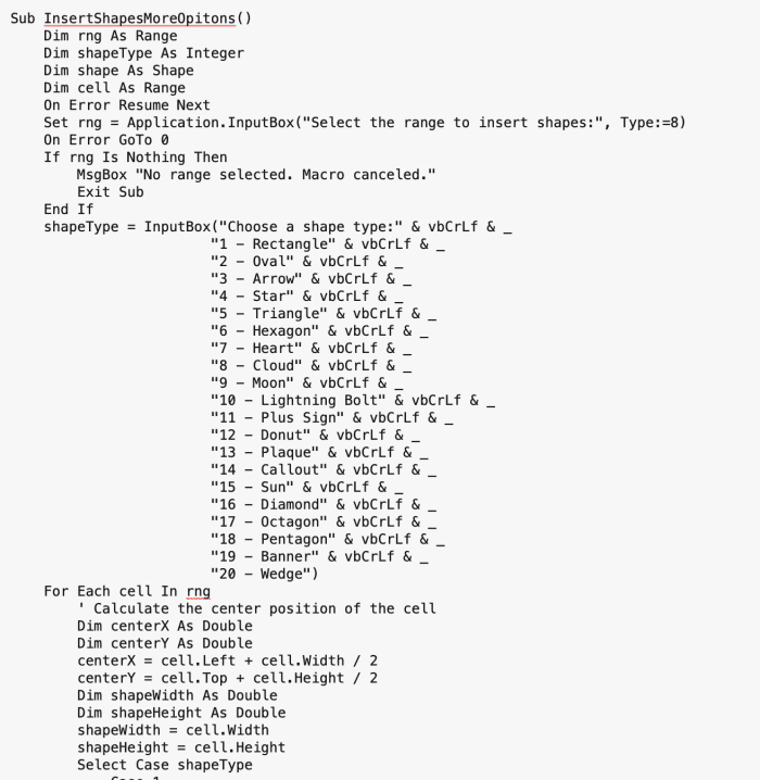 Use VBA to Insert Shapes in Excel - HubPages