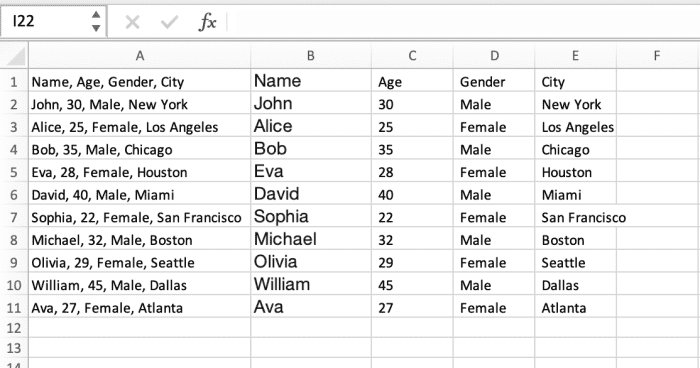 How to Convert Comma-Separated Data Into Columns in Excel - TurboFuture