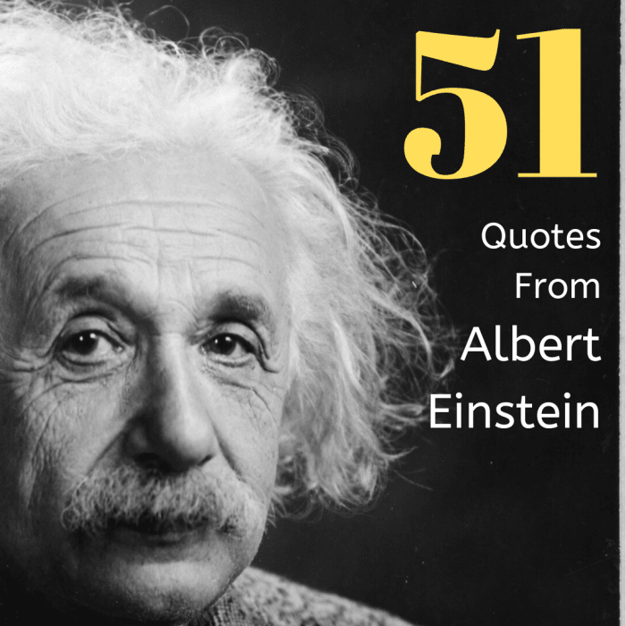 In addition to being a great scientist, Einstein was also an eloquent philosopher who had a way with words.