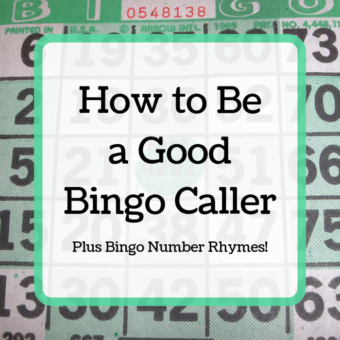 Before you try to call a game, read this article to get advice from a former professional bingo caller.